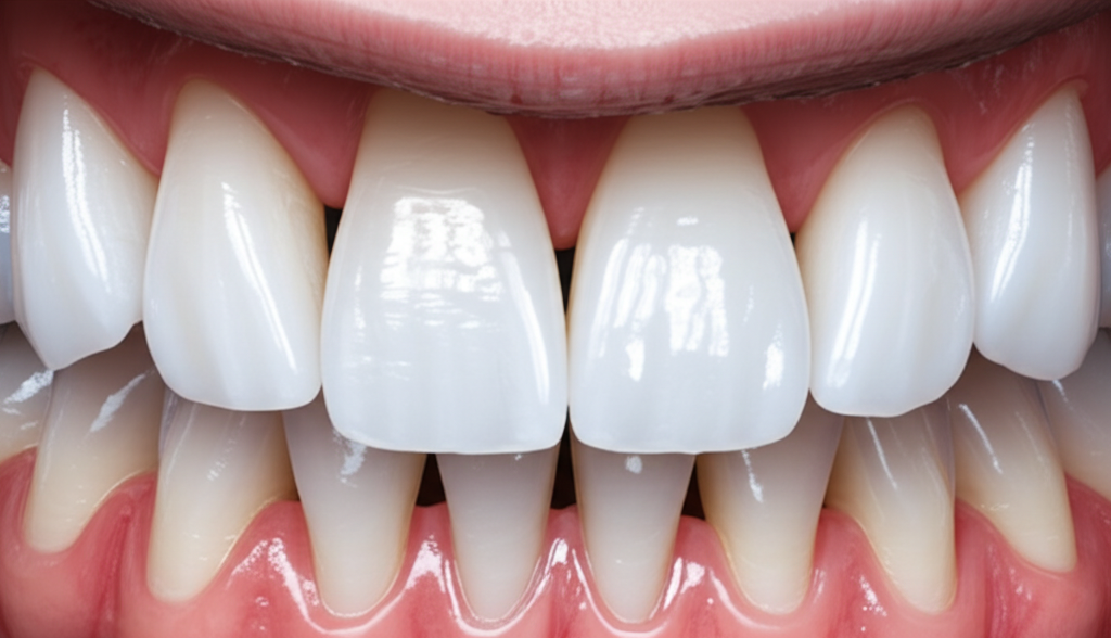 Teeth after veneers