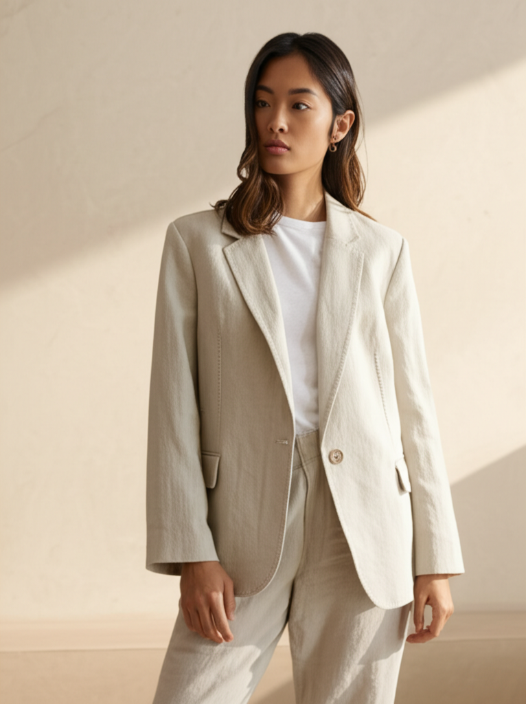 Tailored Linen Blazer